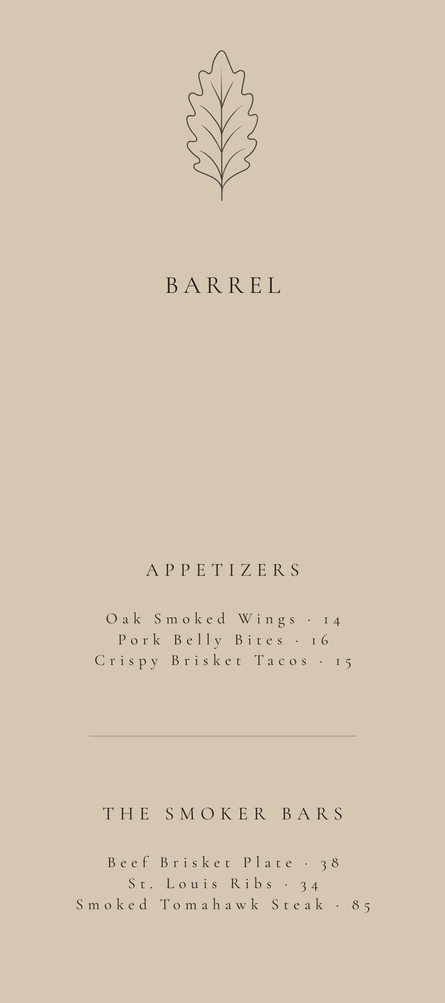 BARREL – THE WHISKEY & SMOKE BAR SUITE