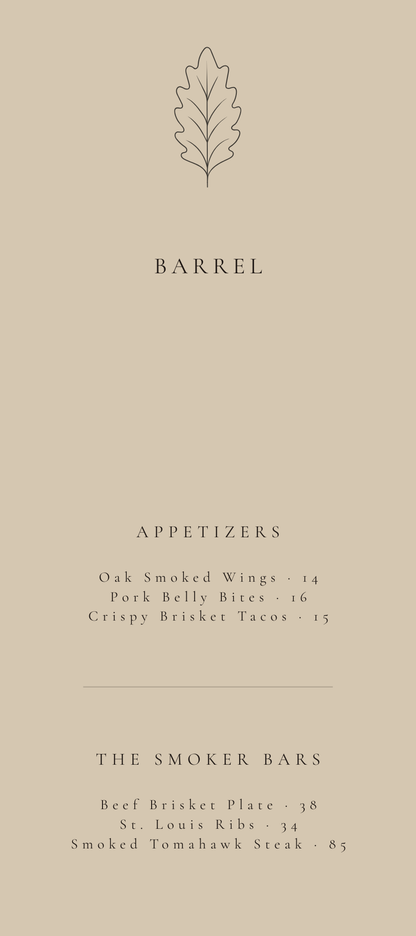 BARREL – THE WHISKEY & SMOKE BAR SUITE