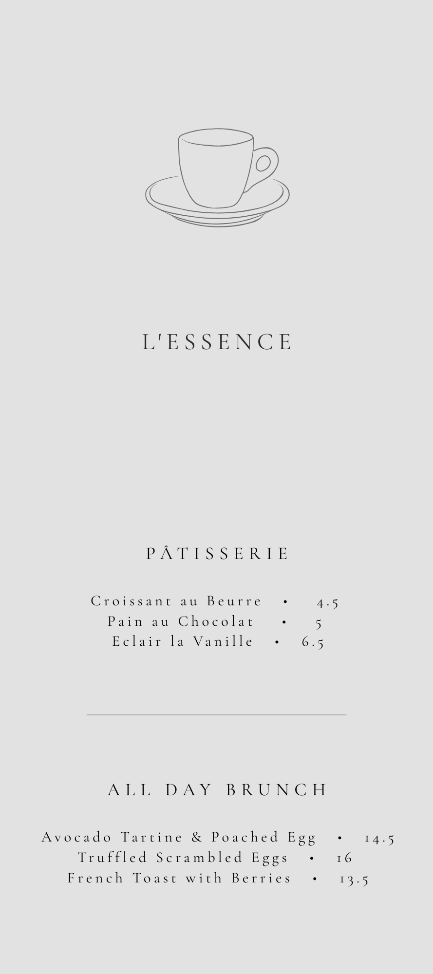 L'ESSENCE – THE MINIMALIST BISTRO & PREMIUM CAFE SUITE