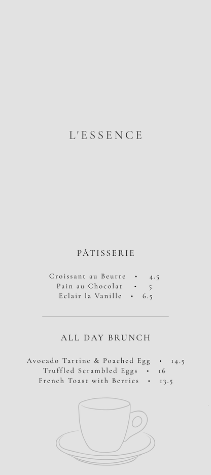L'ESSENCE – THE MINIMALIST BISTRO & PREMIUM CAFE SUITE