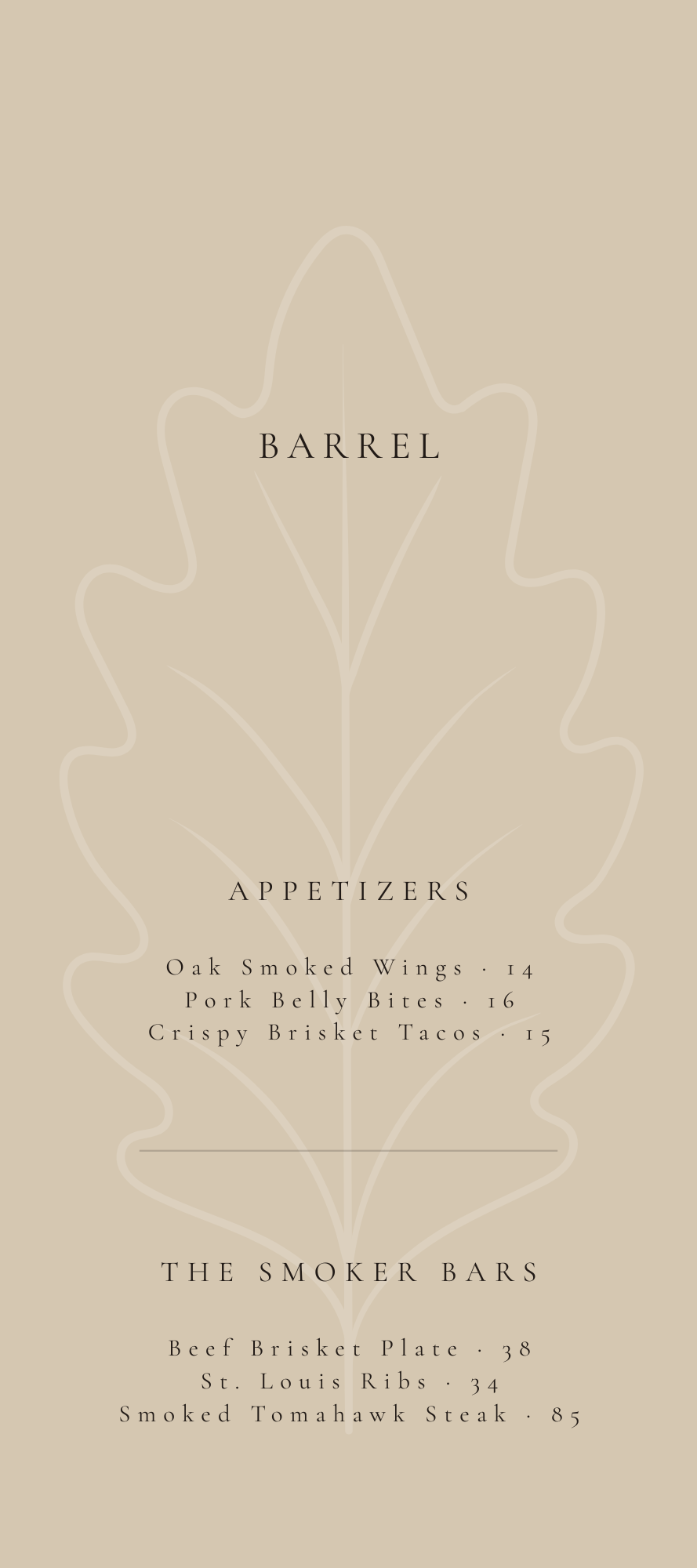 BARREL – THE WHISKEY & SMOKE BAR SUITE