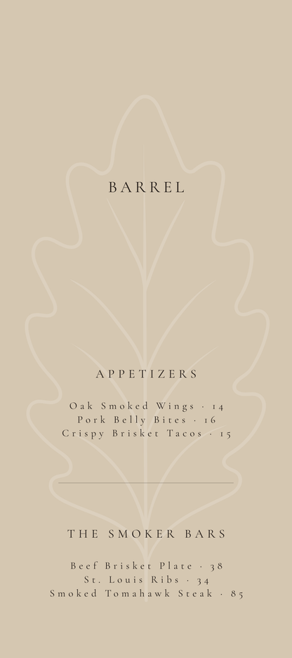 BARREL – THE WHISKEY & SMOKE BAR SUITE
