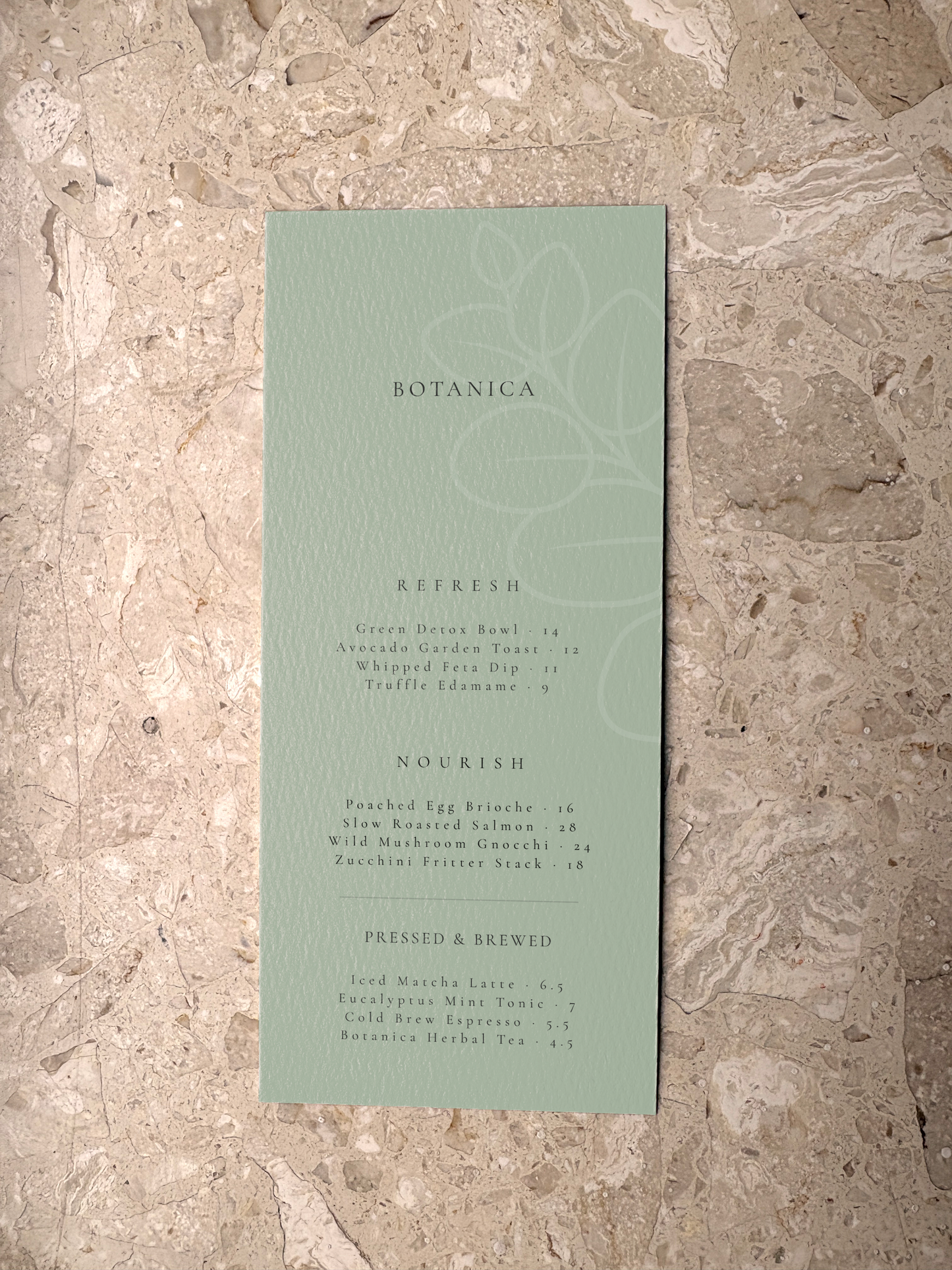 BOTANICA – THE ELITE SAGE GREEN ORGANIC BISTRO SUITE