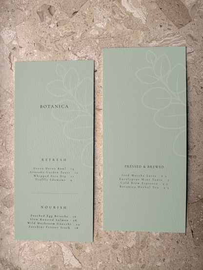 BOTANICA – THE ELITE SAGE GREEN ORGANIC BISTRO SUITE