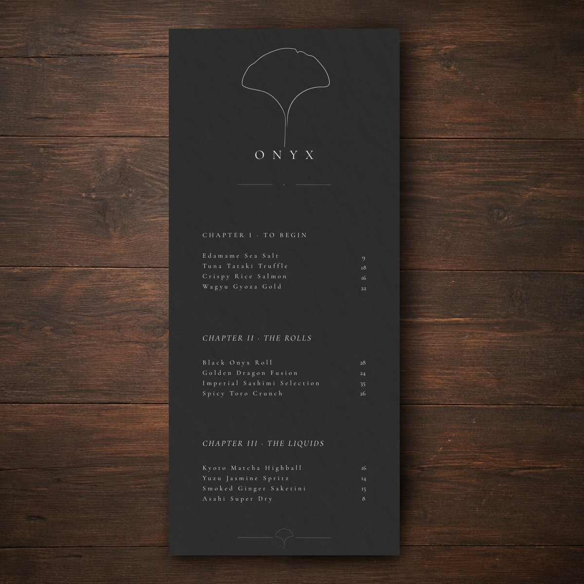 ONYX – THE ELITE HIGH-END SUSHI & FUSION SUITE