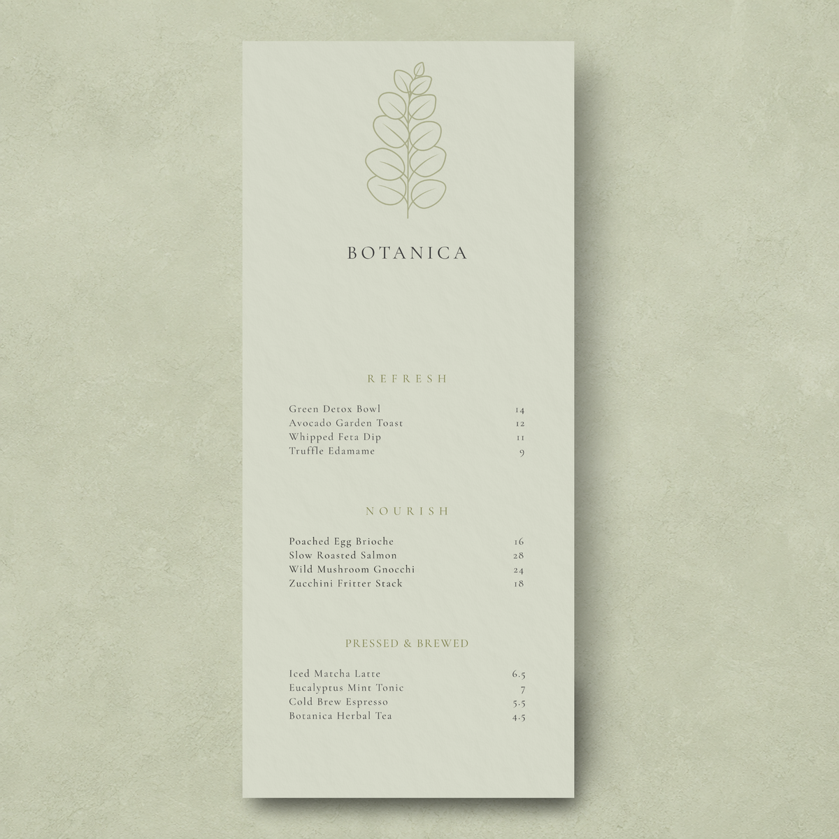 BOTANICA – THE ELITE SAGE GREEN ORGANIC BISTRO SUITE