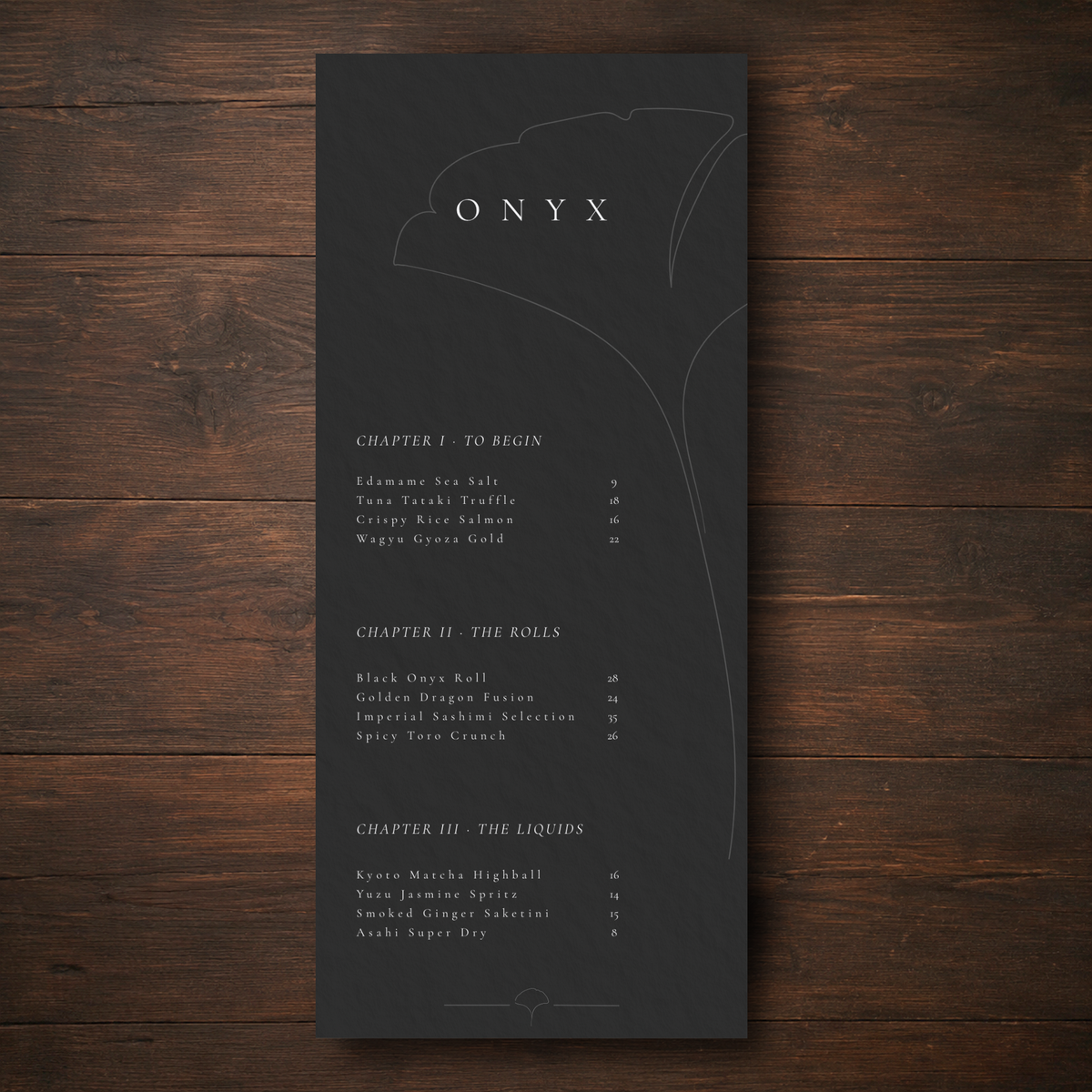ONYX – THE ELITE HIGH-END SUSHI & FUSION SUITE