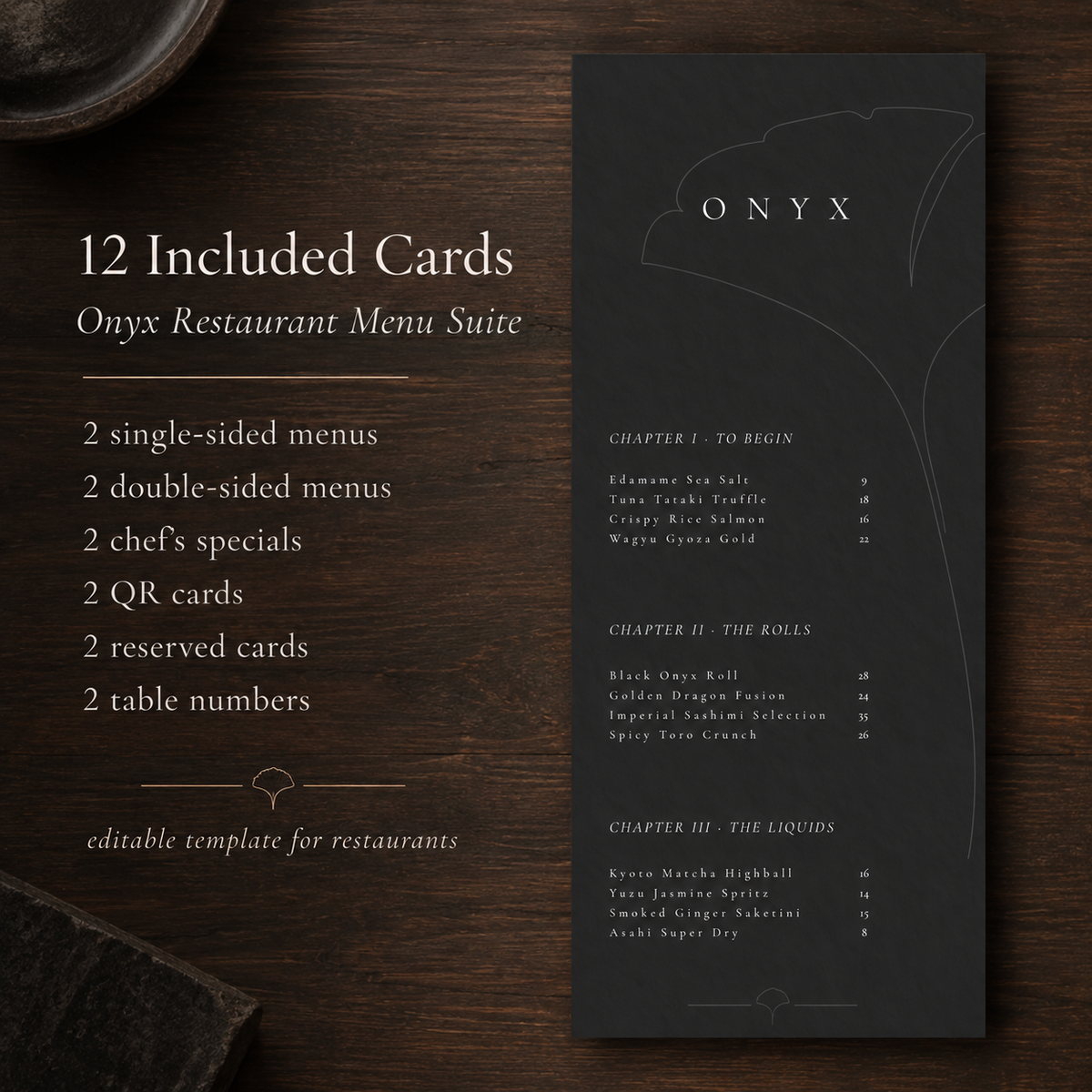 ONYX – THE ELITE HIGH-END SUSHI & FUSION SUITE