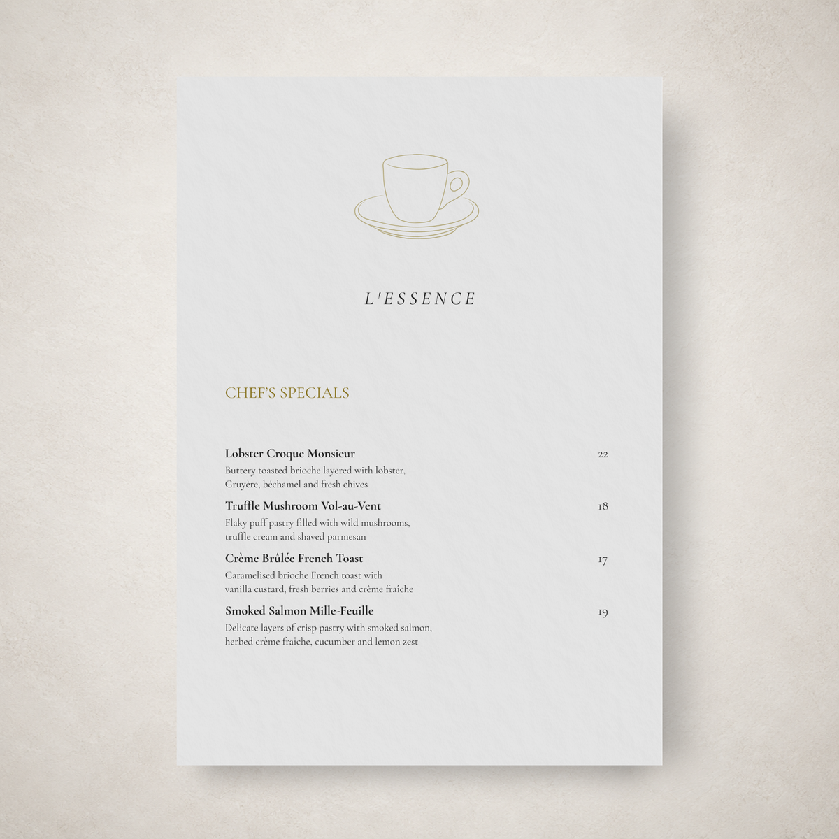 L'ESSENCE – THE MINIMALIST BISTRO & PREMIUM CAFE SUITE