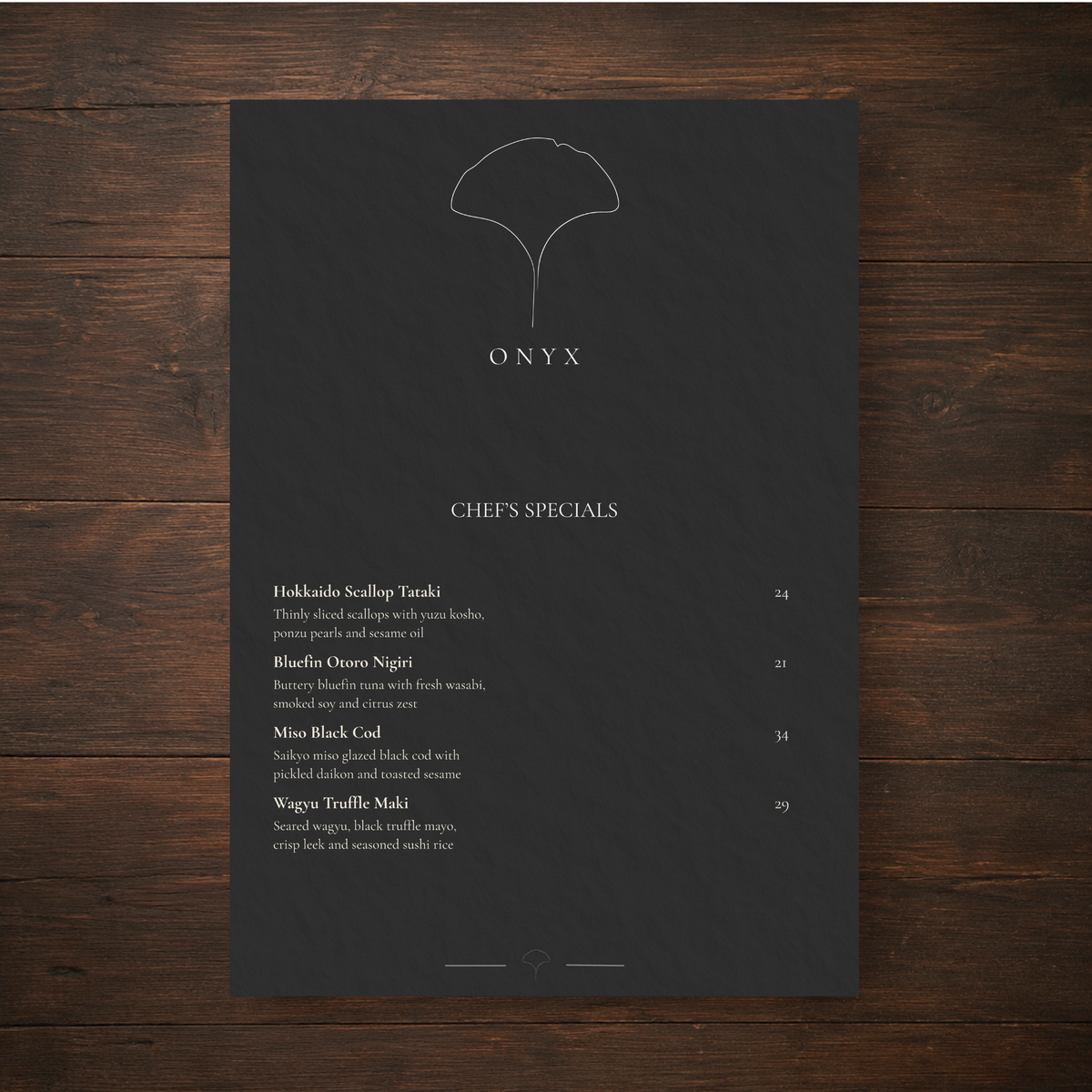 ONYX – THE ELITE HIGH-END SUSHI & FUSION SUITE