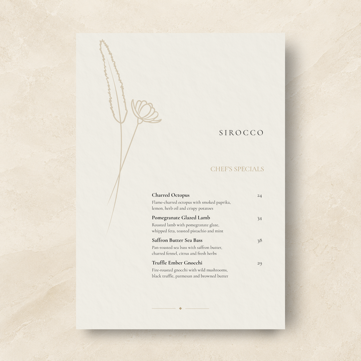 SIROCCO – THE LUXURY BOHO STEAKHOUSE & LOUNGE SUITE
