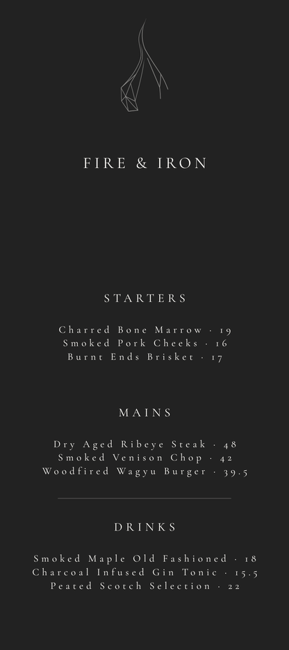 FIRE & IRON – THE ELITE STEAKHOUSE & GRILL SUITE