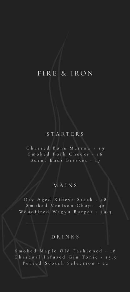 FIRE & IRON – THE ELITE STEAKHOUSE & GRILL SUITE