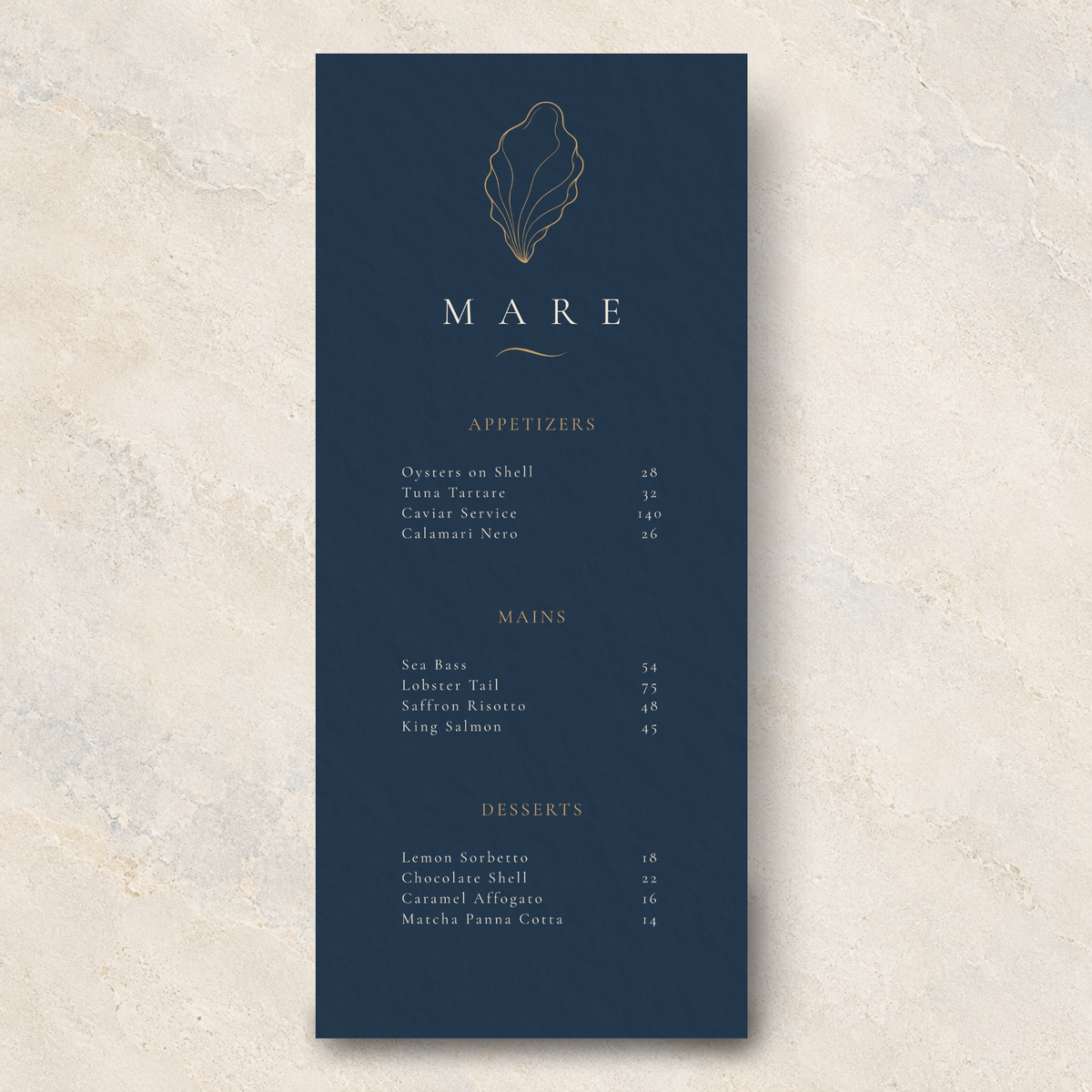 MARE – THE ELITE COASTAL SEAFOOD & FINE DINING SUITE