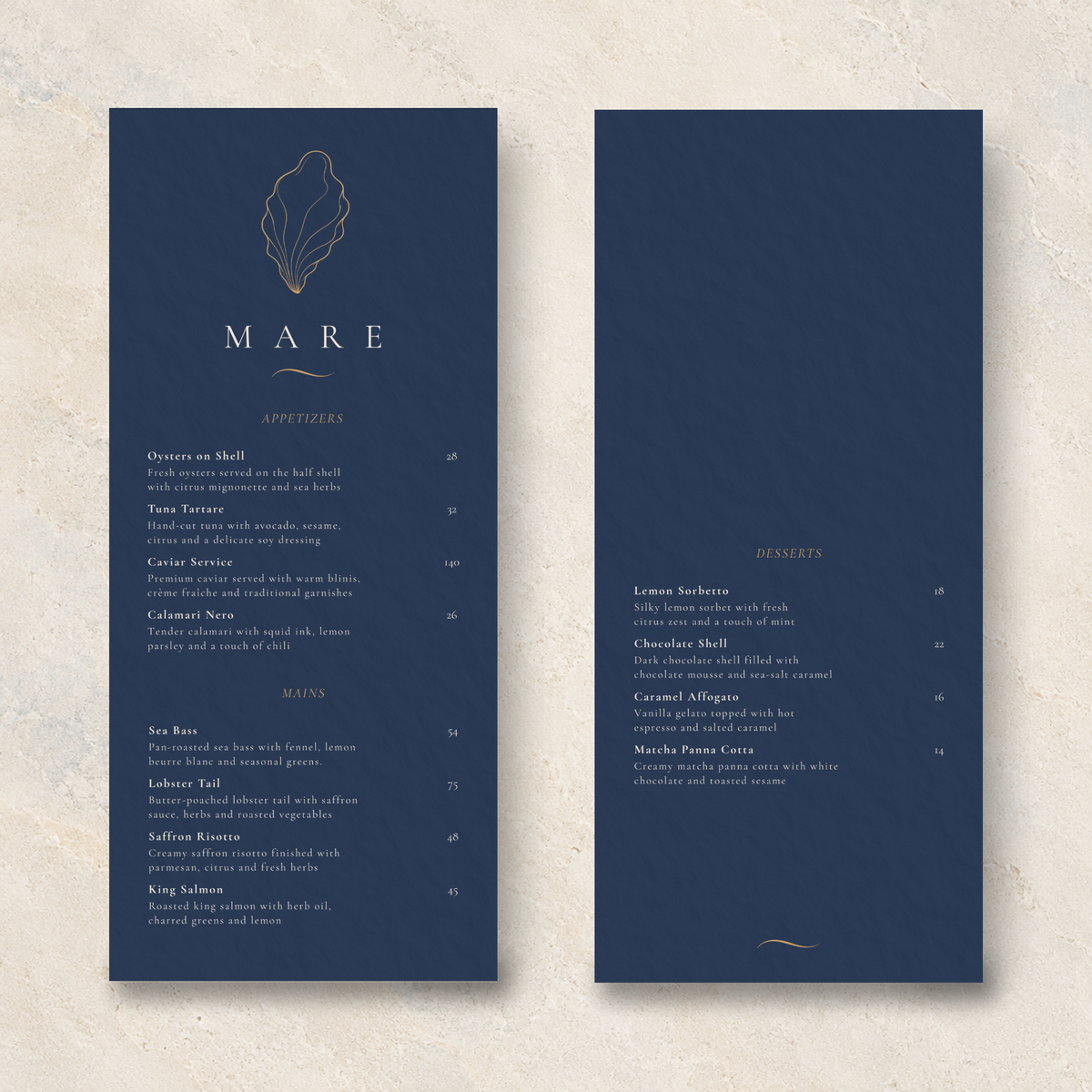 MARE – THE ELITE COASTAL SEAFOOD & FINE DINING SUITE