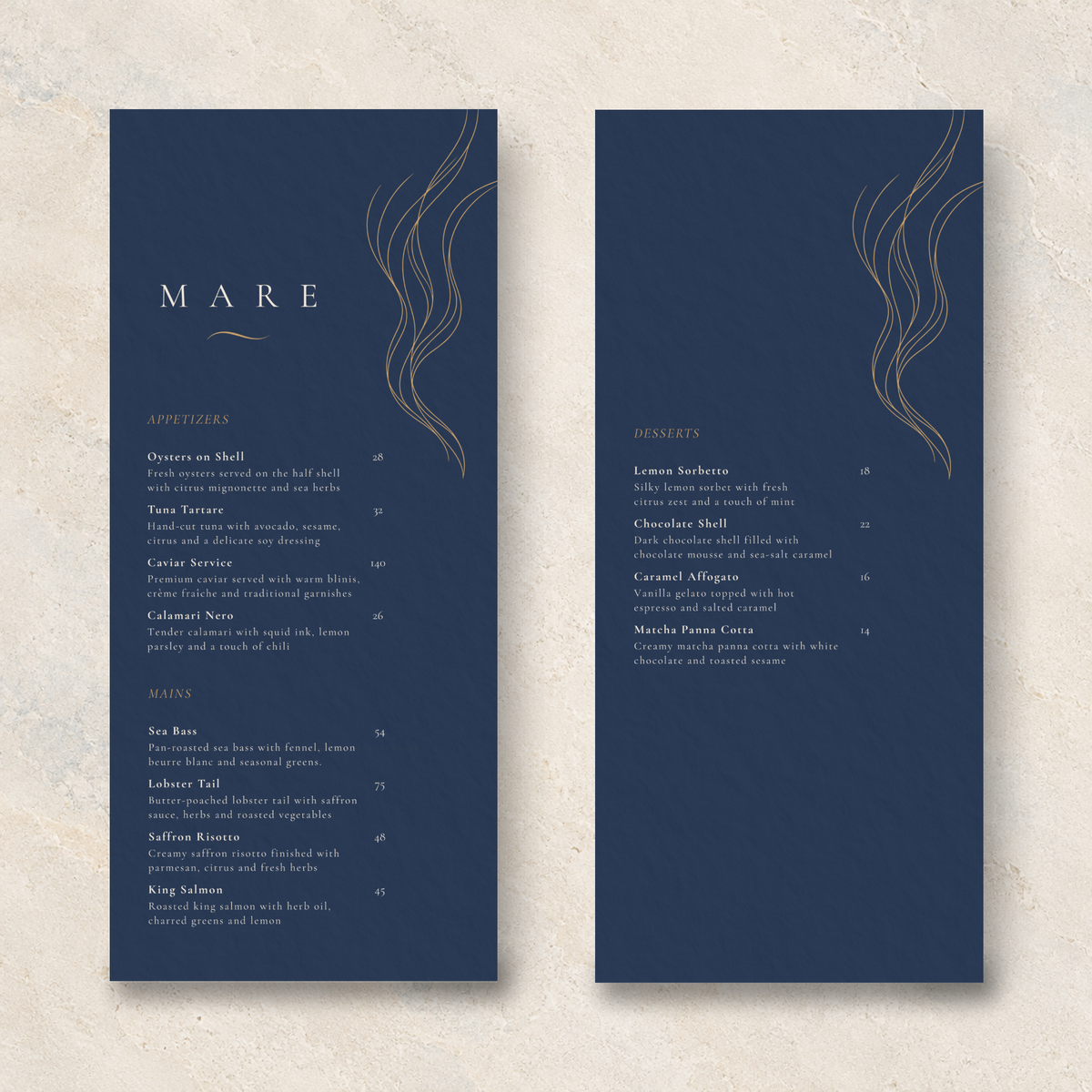 MARE – THE ELITE COASTAL SEAFOOD & FINE DINING SUITE