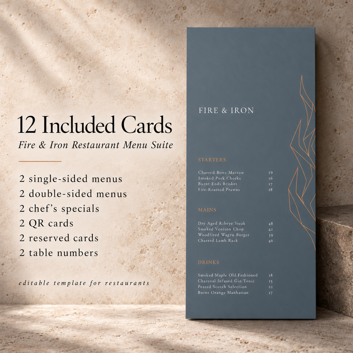 FIRE & IRON – THE ELITE STEAKHOUSE & GRILL SUITE
