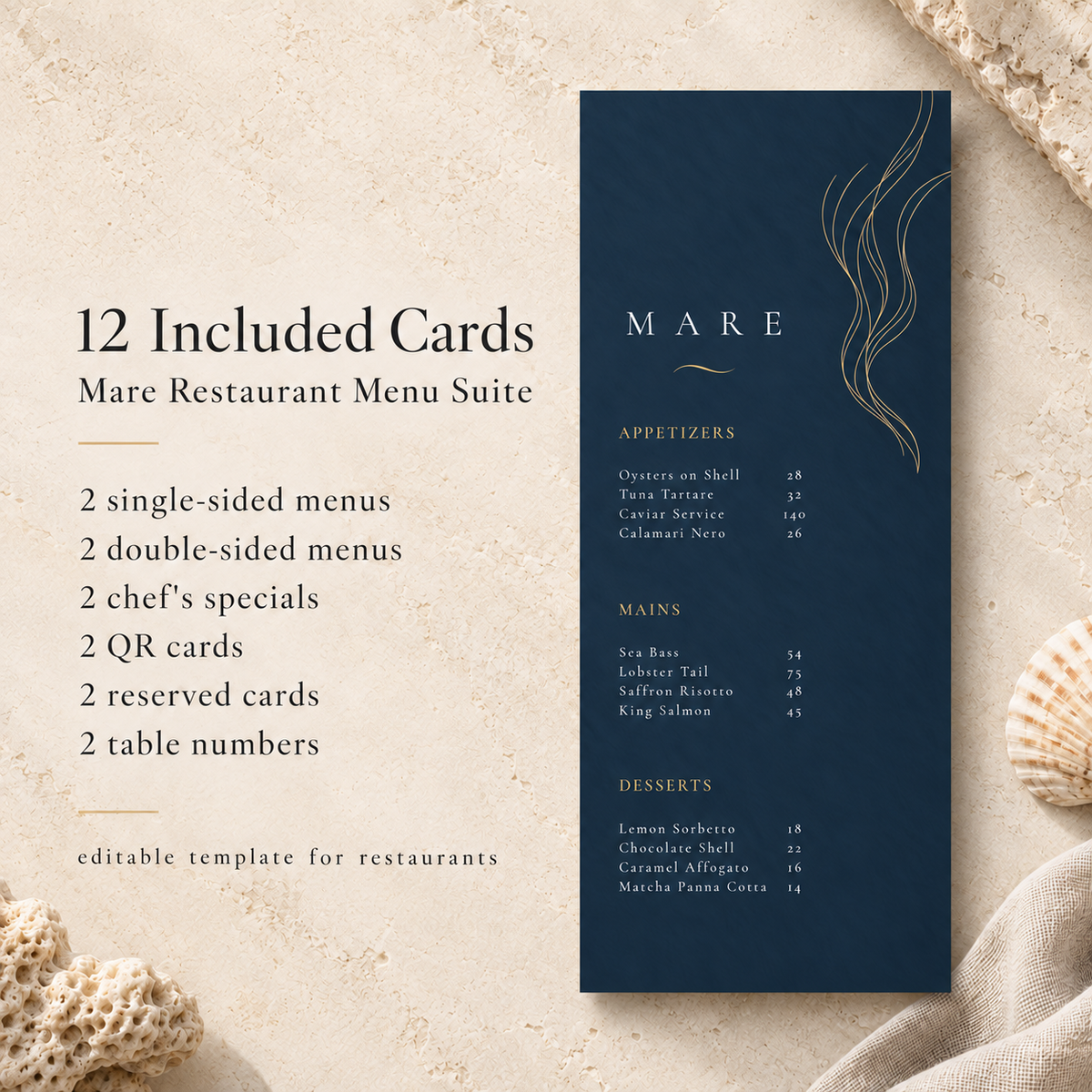 MARE – THE ELITE COASTAL SEAFOOD & FINE DINING SUITE