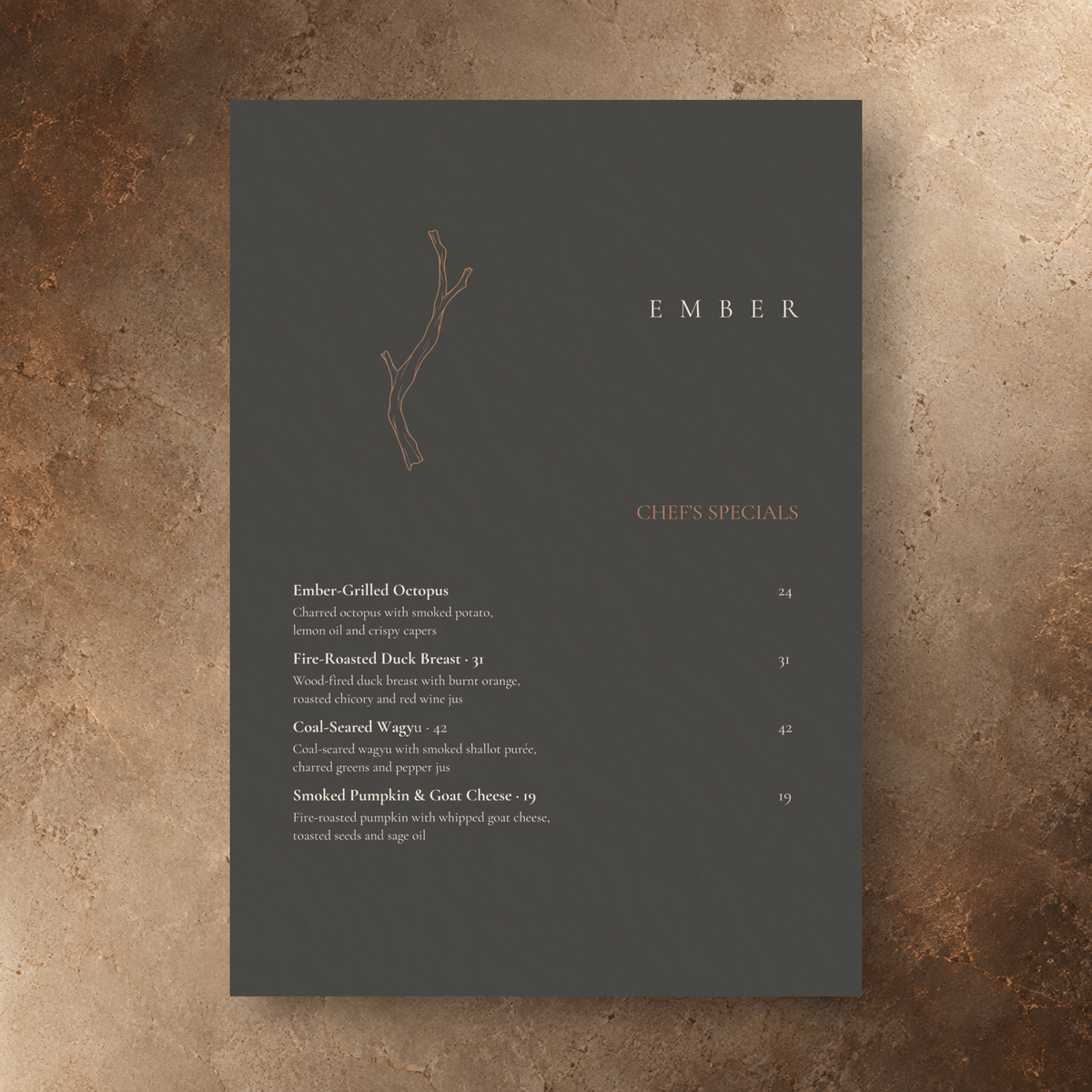 EMBER – THE REFINED WOOD-FIRED DINING SUITE