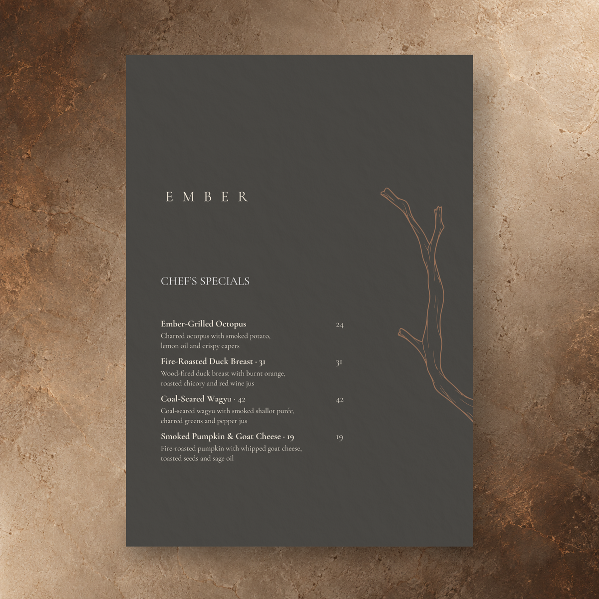 EMBER – THE REFINED WOOD-FIRED DINING SUITE