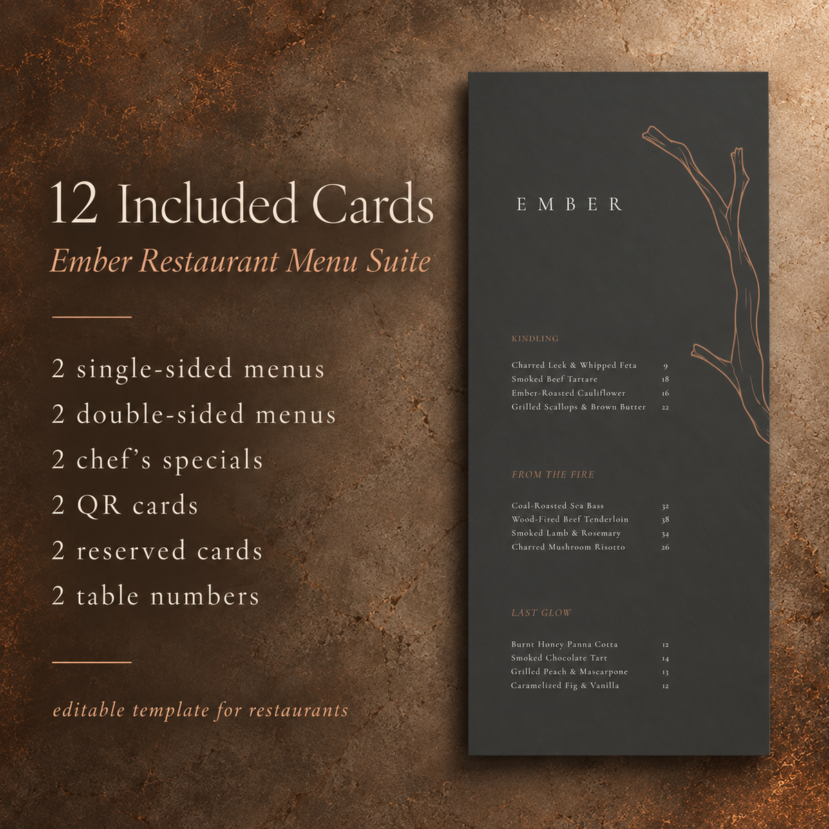 EMBER – THE REFINED WOOD-FIRED DINING SUITE