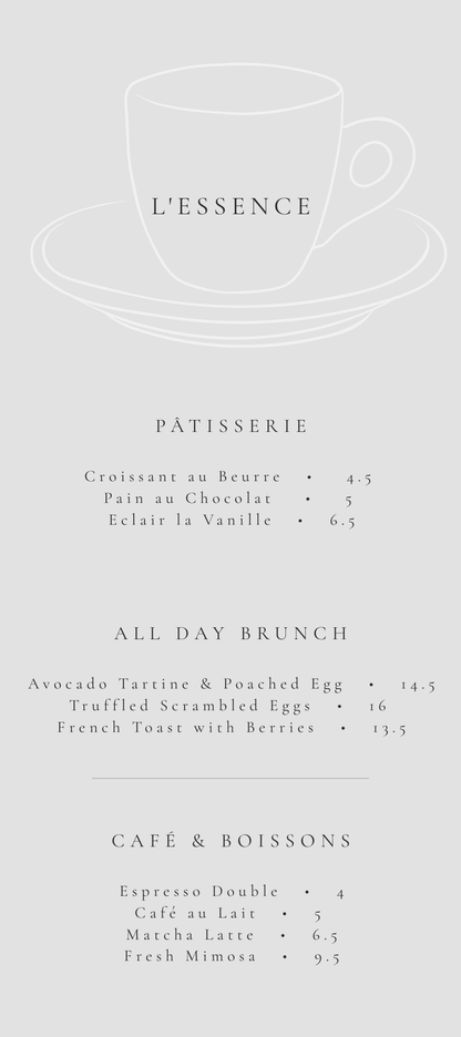 L'ESSENCE – THE MINIMALIST BISTRO & PREMIUM CAFE SUITE