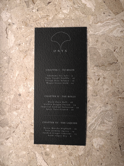 ONYX – THE ELITE HIGH-END SUSHI & FUSION SUITE