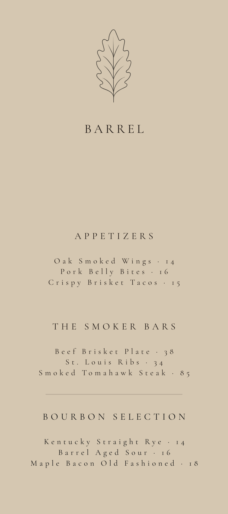 BARREL – THE WHISKEY & SMOKE BAR SUITE