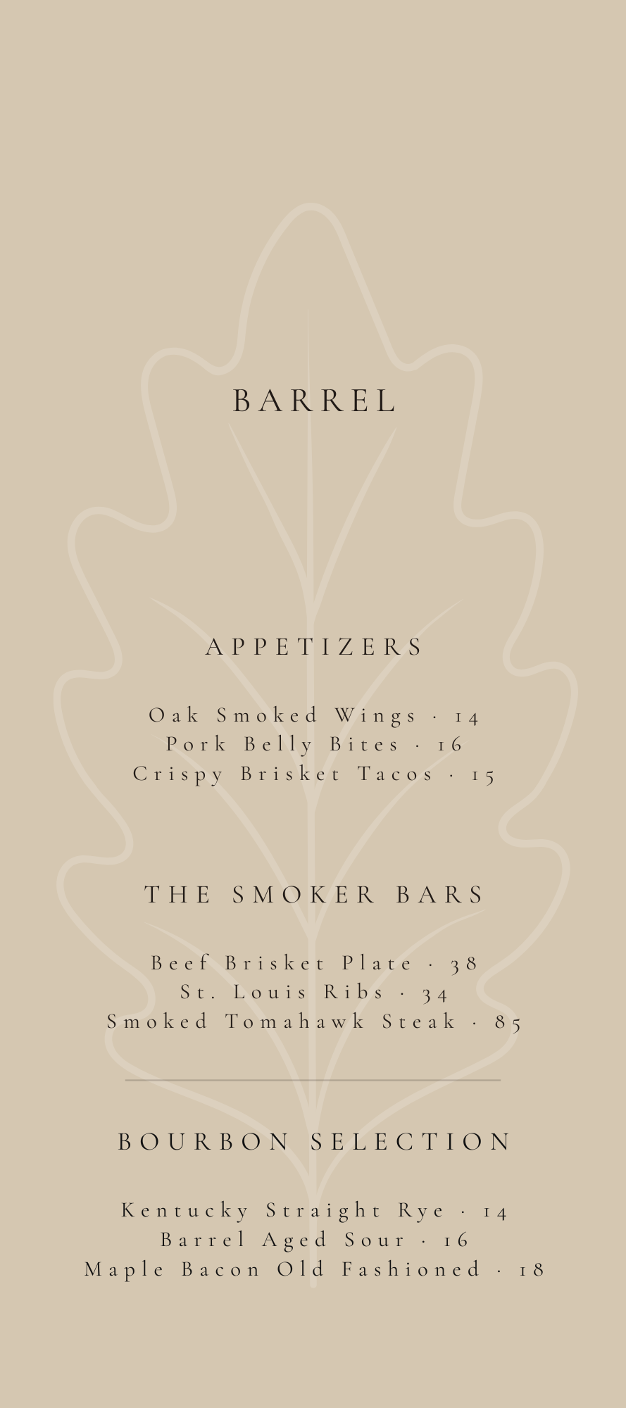 BARREL – THE WHISKEY & SMOKE BAR SUITE