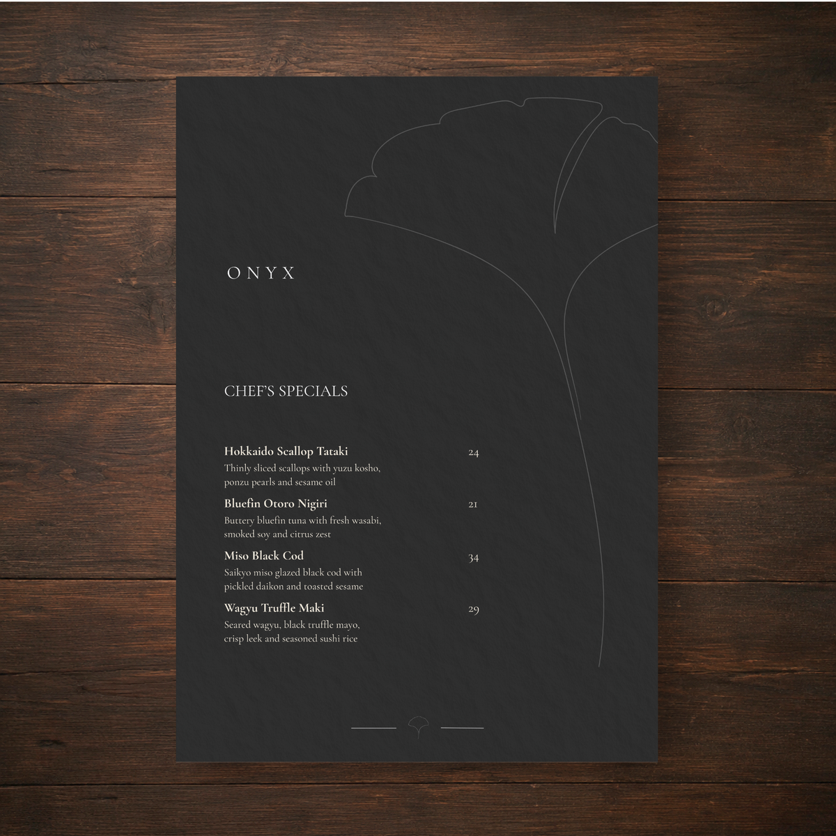 ONYX – THE ELITE HIGH-END SUSHI & FUSION SUITE