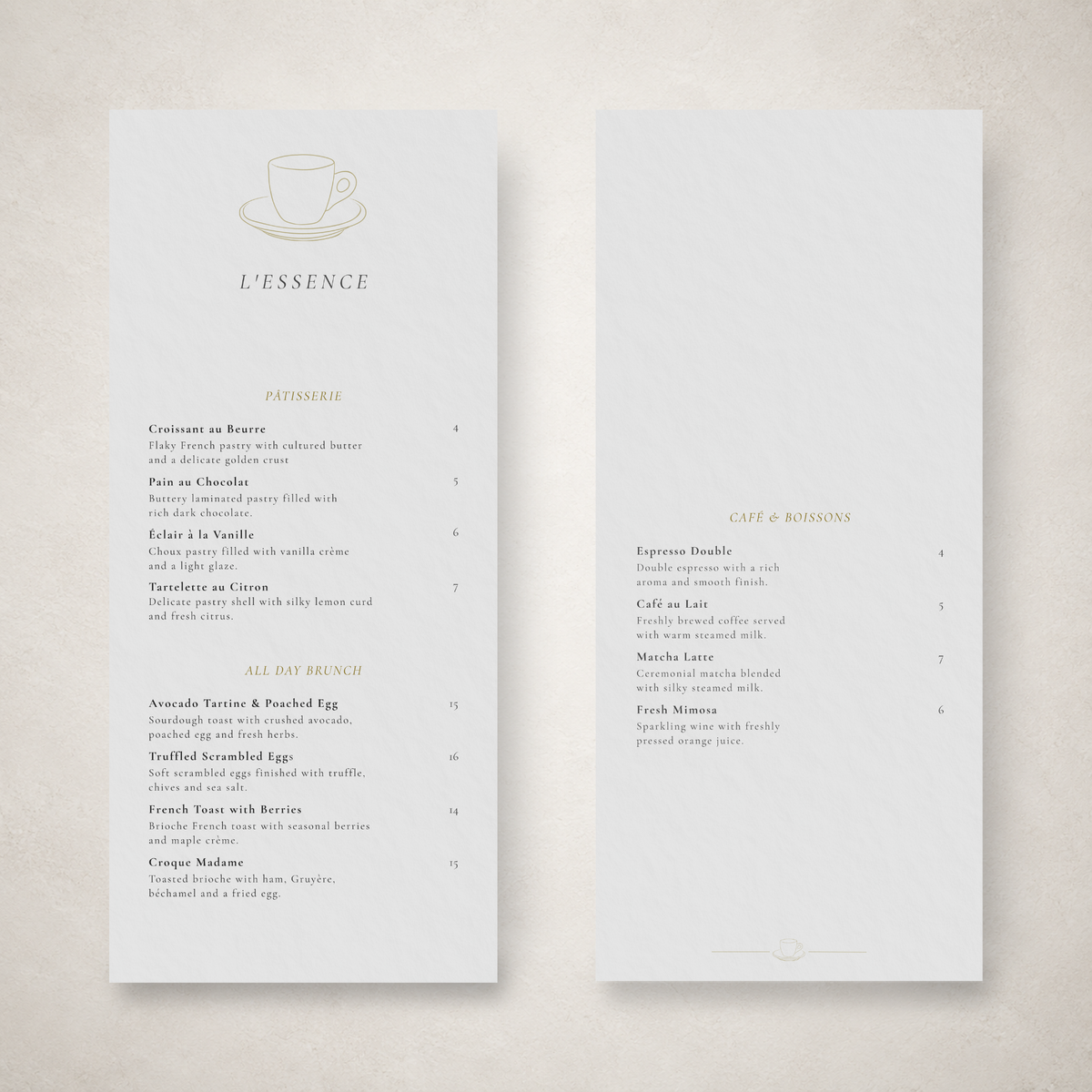 L'ESSENCE – THE MINIMALIST BISTRO & PREMIUM CAFE SUITE