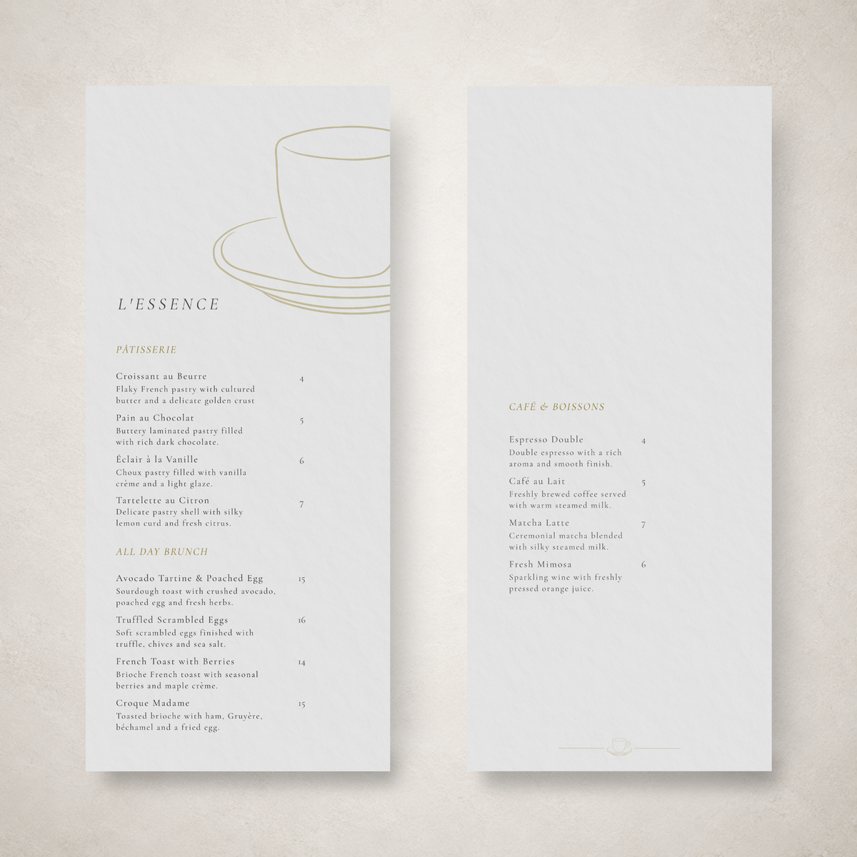 L'ESSENCE – THE MINIMALIST BISTRO & PREMIUM CAFE SUITE